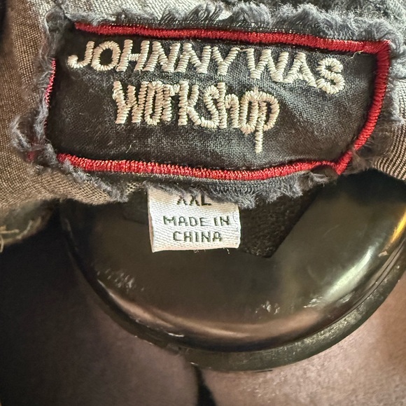 Johnny Was Embroidered Black Women's Utility Jacket - Picture 7 of 8